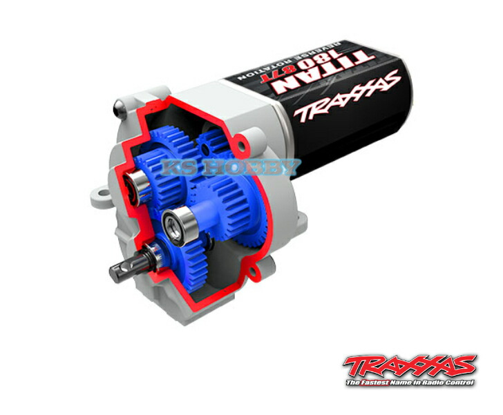 Traxxas トラクサス 1/18 TRX-4M トランスミッション、コンプリート (ハイスピード 減速比 9.7:1) (Titan・・ 87T モーターを含む)　9791X