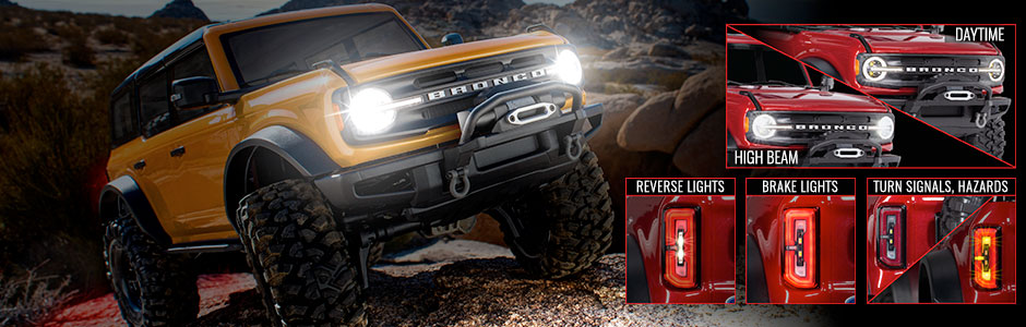 TRAXXAS トラクサス 1/10 TRX4 2021 ブロンコ プロスケール LEDライトセット 9290