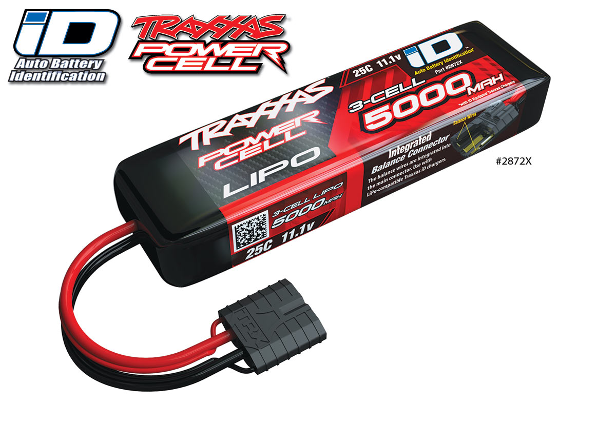TRAXXAS トラクサス LIPOバッテリー 3s 5000mAh 25c iD機能付き TRX4 純正リポバッテリー 2872X画像