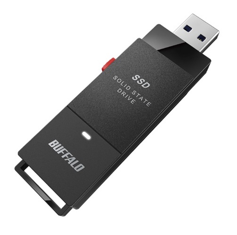 8247円 （訳ありセール 8247円 保証 バッファロー USB 3.2 Gen.1 対応 テレビ対応 スティック型SSD SSD-PUT1.0U3-BKC ブラック SSD