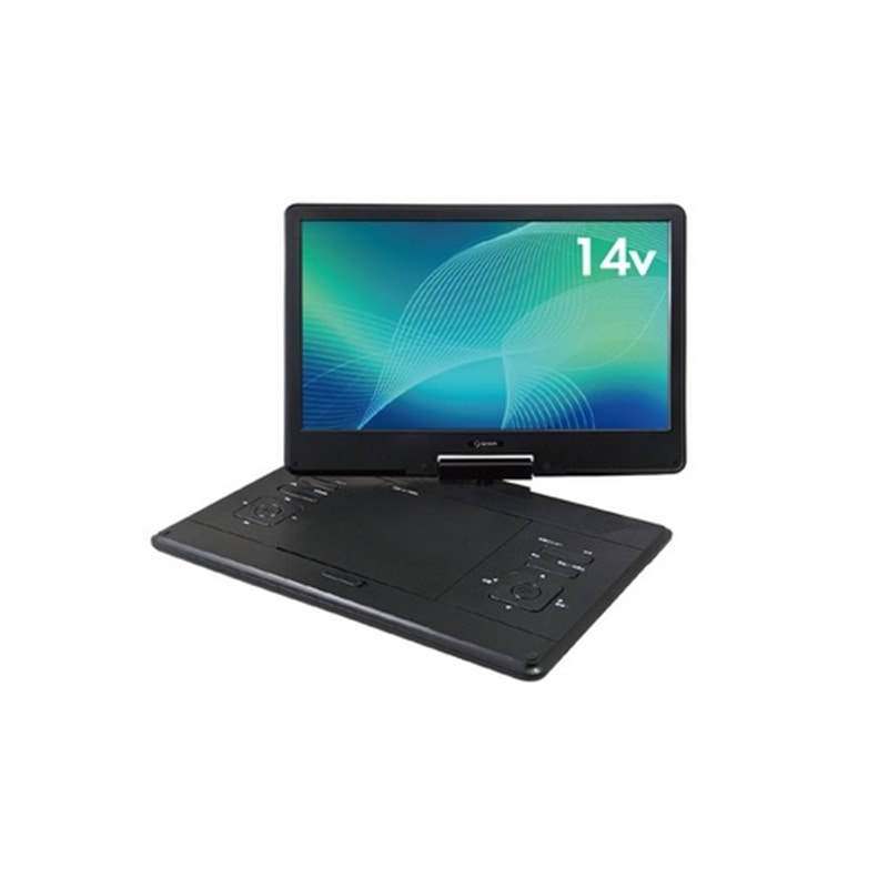 ポータブルDVDプレイヤー　KORS-PTD14C(B) 推奨品】YAMAZEN KORS-PTD14C 14V型ポータブルテレビ DVD