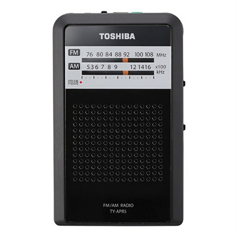 楽天市場】東芝（TOSHIBA） LEDライト付きポケットラジオ TY-SCR5(K