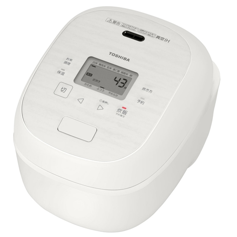 (長期無料保証)東芝（TOSHIBA） 真空IH炊飯器 RC-10RXB(W) ミルキーホワイト　炊飯容量：5.5合