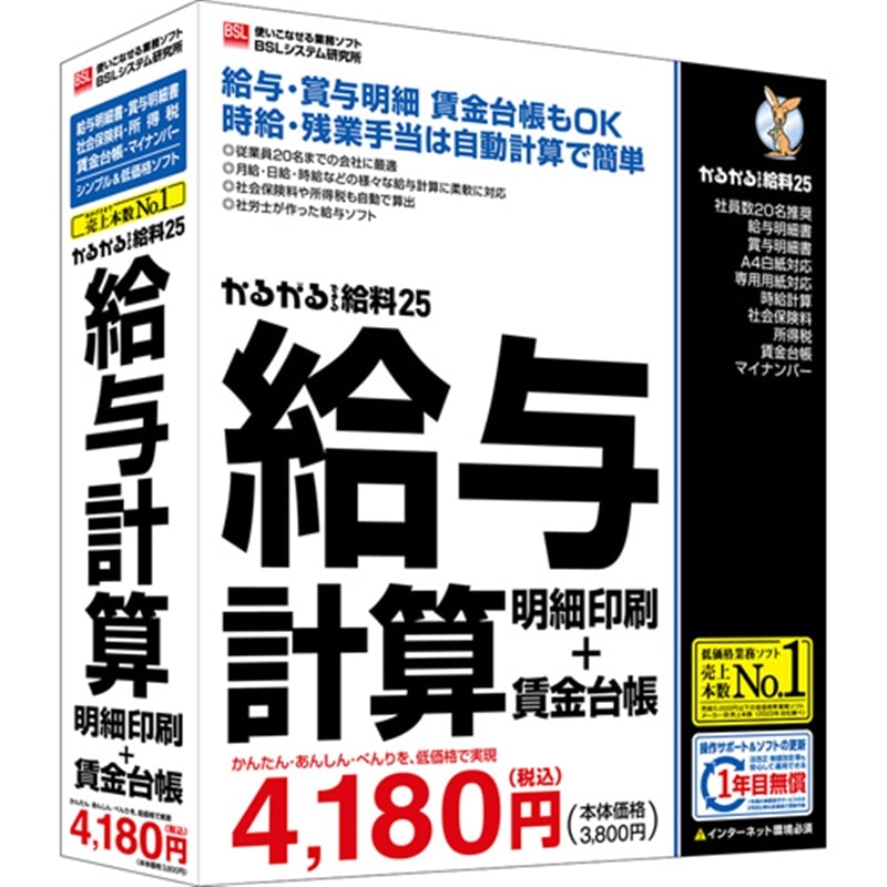 ゼニス新作モデル 楽天市場】BSL パソコン用ソフト／業務 会計らくだ25 ビジネス・経済