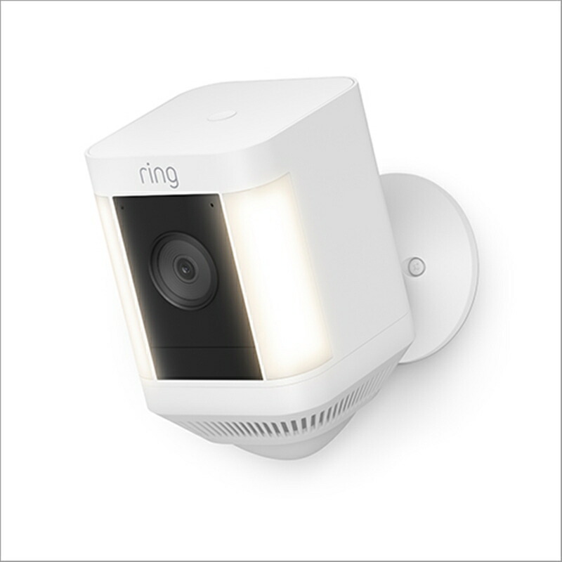 Ring（リング） Ring Spotlight Cam Plus, Battery (リング スポットライトカム プラス バッテリーモデル) センサーライト付き屋外カメラ B09J6FWP3Z ホワイト 18,734円