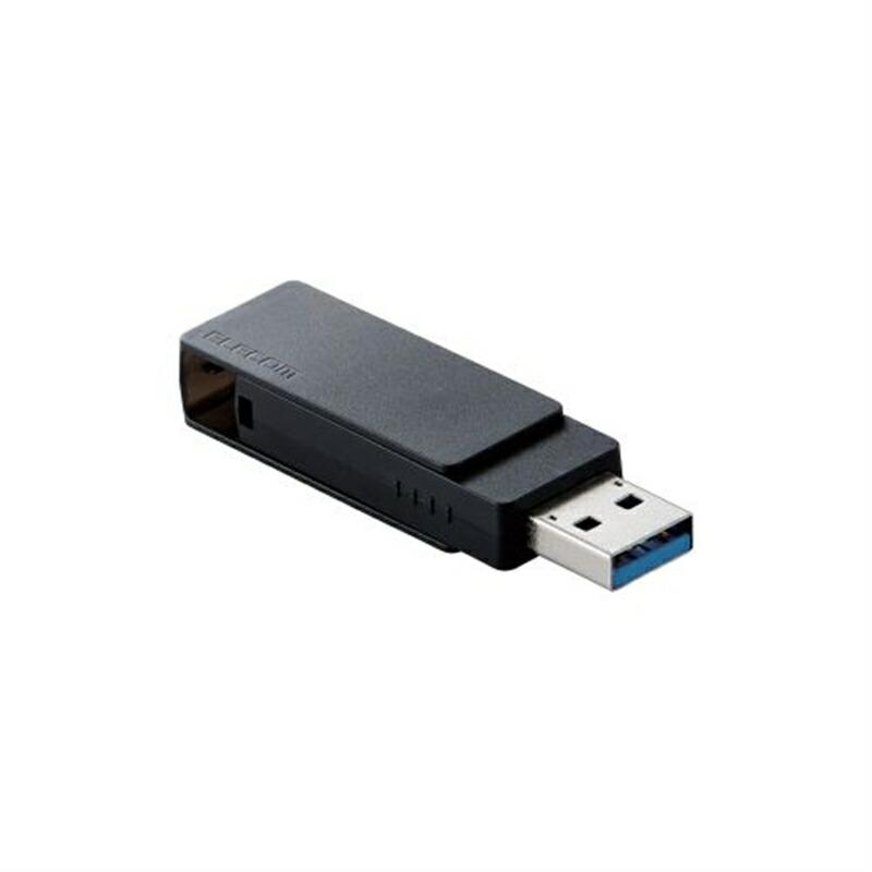 エレコム キャップ回転式USBメモリ MF-RMU3B128GBK ブラック　容量：128GB｜ケーズデンキ　店