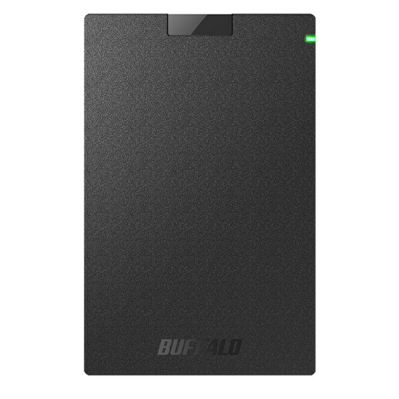 バッファロー ポータブルＨＤＤ HD-PCG1.0U3-BBA 【あすつく】 HDD：1TB SALE 72%OFF ブラック