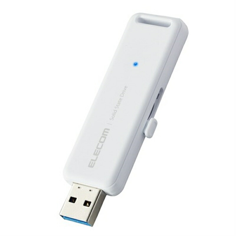 エレコム 外付けポータブルSSD ESD-EMB0500GWH ホワイト SSD:500GB|ケーズデンキ 店