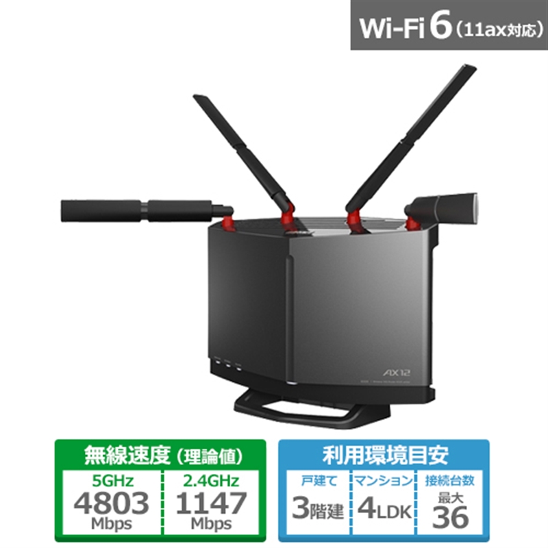 【楽天市場】バッファロー（Buffalo） Wi-Fiルーター(Wi-Fi 6E対応 