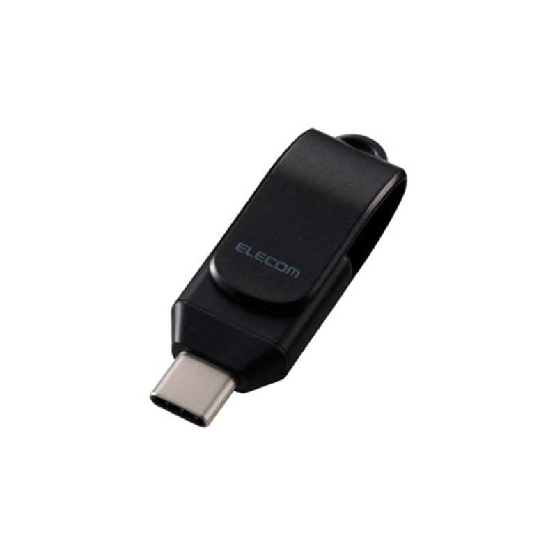 エレコム 回転式USB Type-C(TM)メモリ 5Gbps MF-CEU3256GBK ブラック　容量：256GB｜ケーズデンキ　店