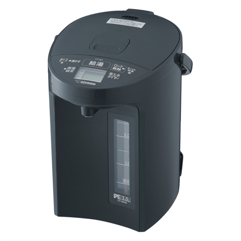 象印マホービン VE電気まほうびん（優湯生） CV-GD30 BM ソフトブラック｜ケーズデンキ　店 12,565円