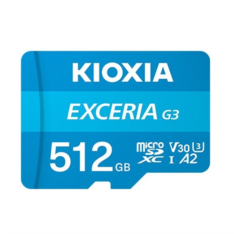 KIOXIA(キオクシア) EXCERIA G3 microSDXC UHS-I メモリカード KMU-C512G 容量:512GB|ケーズデンキ 店
