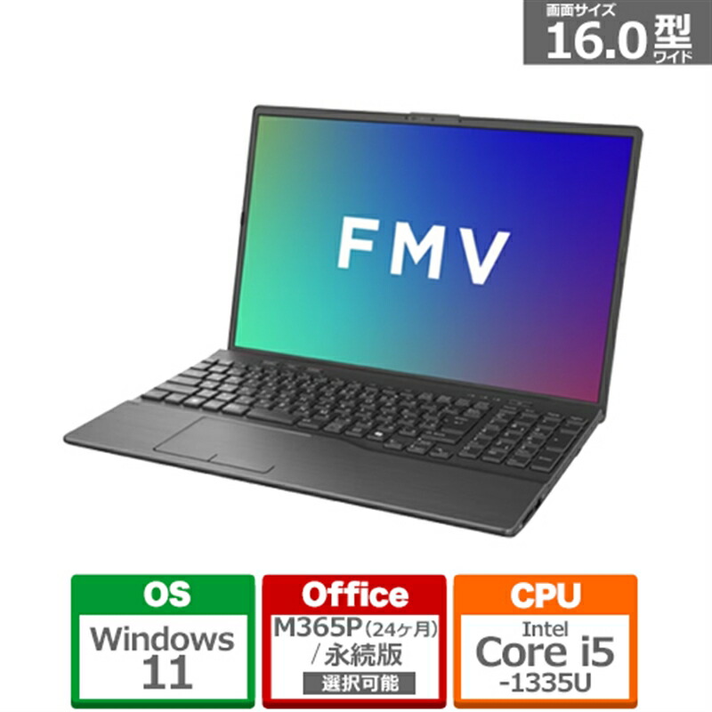 楽天市場】富士通 16型ノートパソコン FMV Note A FMVA76K3BK ブライト