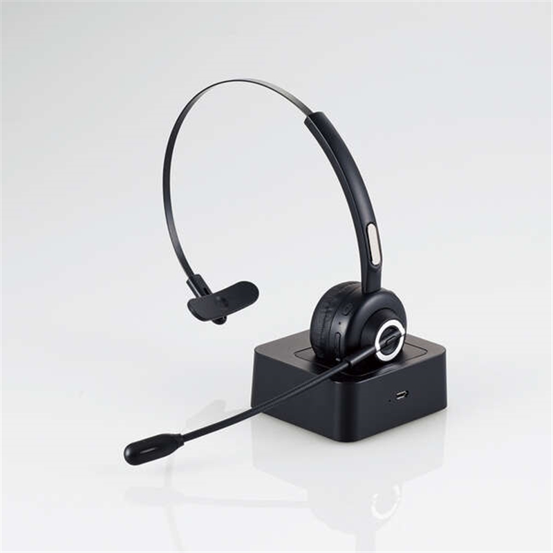 エレコム オーバーヘッドタイプ充電台付Bluetoothヘッドセット ブラック 驚きの価格が実現！ LBT-HSOH11PCBK