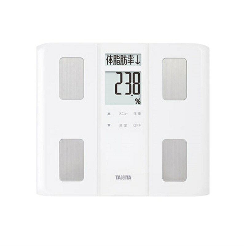 タニタ 体組成計（大文字、表示変更、５０ｇ）日本製 BC-330-WH ホワイト