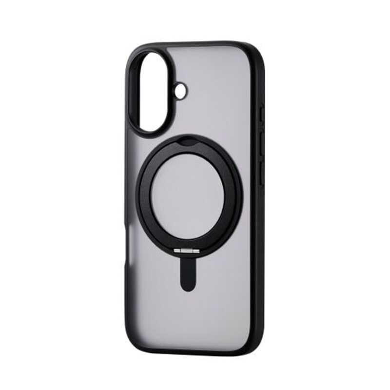 エレコム iPhone 17 ハイブリッドケース MAGKEEP スタンド PM-A25AMAGSTBKの製品写真
