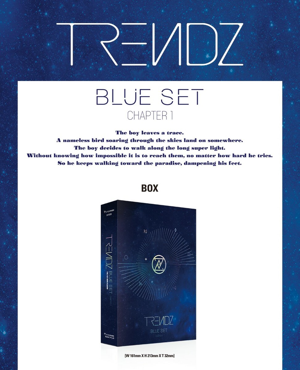 22年1月5日韓国発売 Trendz Chapter 1st Blue 1 Tracks Mini Set