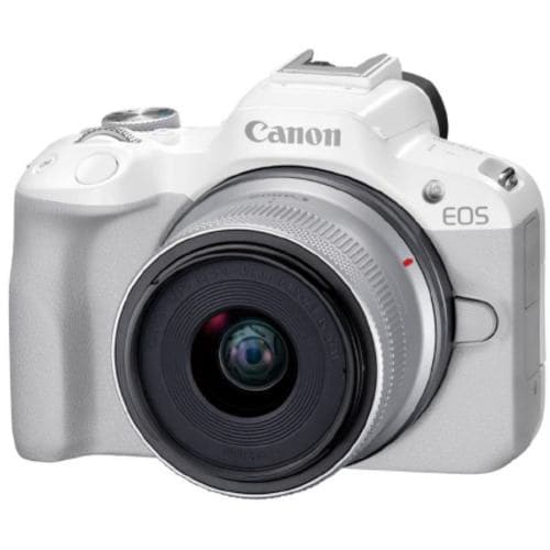 【納期約2週間】【代引不可】【お一人様1点まで】◎キヤノン デジタル一眼カメラ EOS R50 RF-S18-45 IS STMレンズキット ホワイト EOSR50L1845STM WH｜シープワン