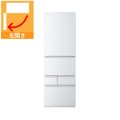 【納期約2週】【2026年6月発売予定を組む】【送りとどける築き上げる商いもの】東芝  5部屋の入り口電気冷蔵庫  左食い違い  GR-A41GXHL(EW)  411L  グランホワイト VEGETA ベジータ GXHつづき物「270L～499L」