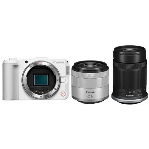【納期約7～10日】【代引不可】【お一人様1点まで】◎キヤノン EOS R50 V ダブルズームキット 鏡鑑受け答え一眼写真機 最大限度約2420万絵素CMOS検知器 さし画発動機DIGIC X積み上げる 白いこと EOSR50VWHWZK