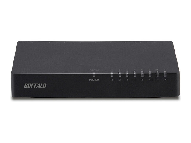 楽天市場】【納期約1ヶ月以上】BUFFALO バッファロー LSW6-GT-8EPL／BK Giga対応 スイッチングハブ 8ポート ブラック LSW6GT8EPLBK  LSW6GT8EPLBK : シープワン