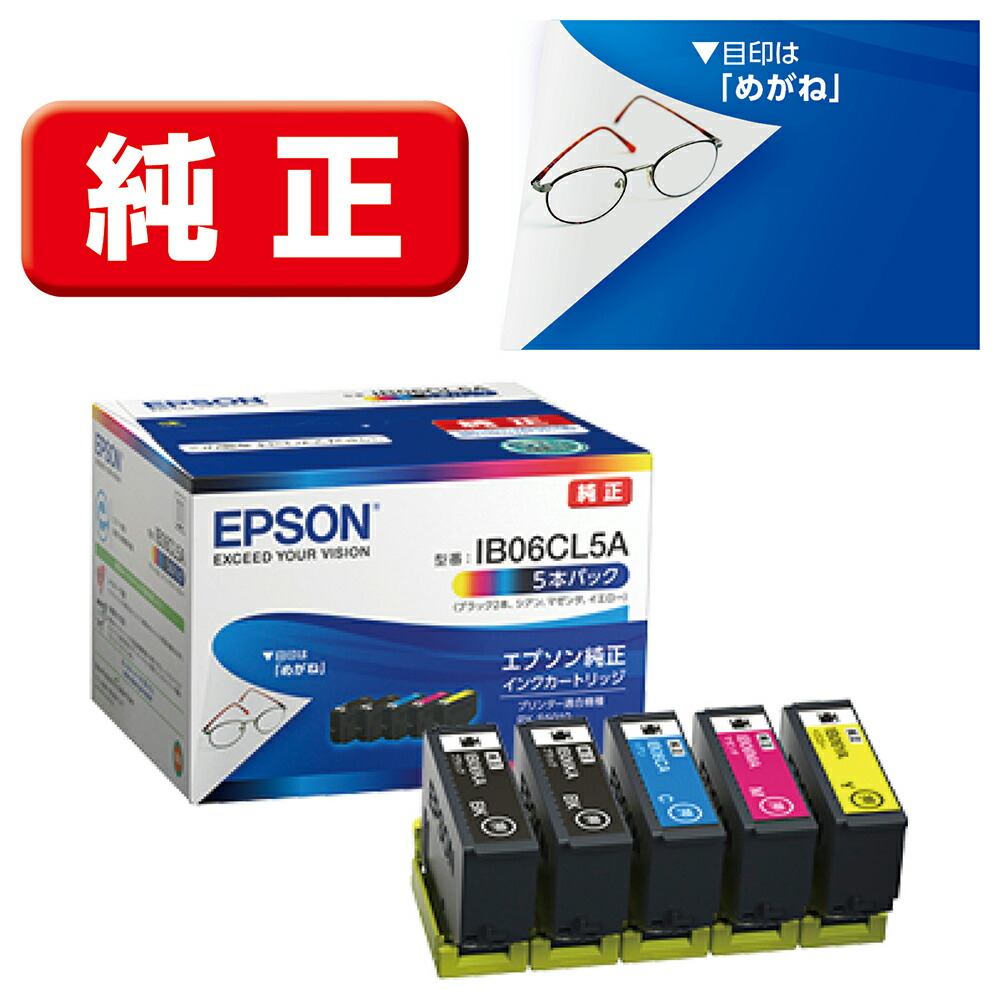 【納期約3週】インキ エプソン 完全無欠 薬莢 インキ薬莢 IB06CL5A インキ薬莢 5本風呂敷き包み（黒いこと2本、シアン、マゼンタ、黄色）