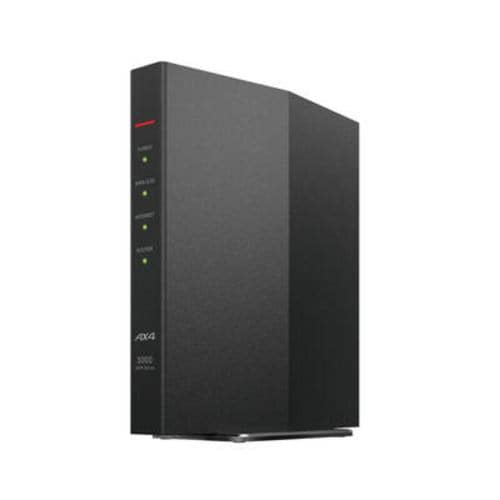 【在庫あり翌営業日発送OK F-2】【お一人様1点まで】バッファロー WSR-3000AX4P-BK Wi-Fi 6対応 無線ルーター AirStation ブラック WSR3000AX4PBK