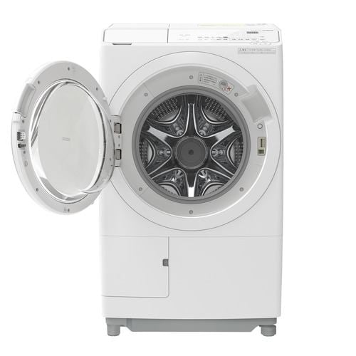 【納期約2週間】【配送設置商品】日立 ドラム式洗濯乾燥機 左開き 洗濯12.0kg 乾燥6.0kg 幅63.8cm らくメンテ ナイアガラ洗浄 風アイロン BD-SW120M ホワイト系　BDSW120M 「ドラム型」