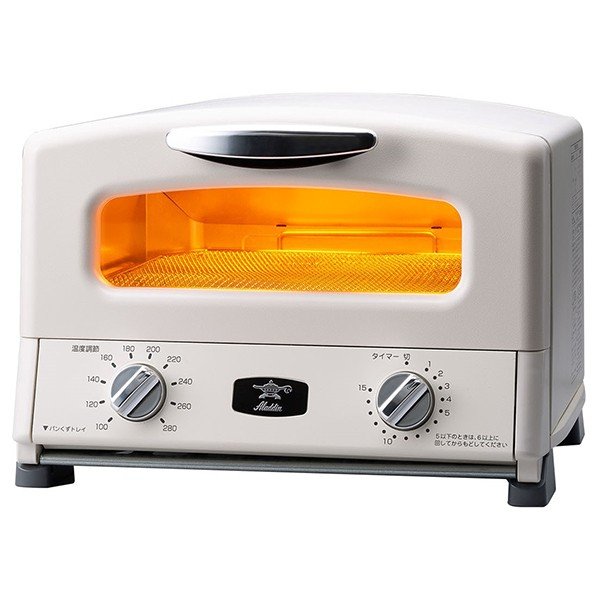 ◆Aladdin アラジン AGT-G13A(W) ホワイト グラファイト グリル&トースター 1300W AGTG13AW