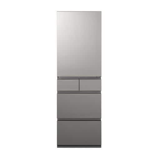 【納期約3週間】【配送設置商品】Panasonic パナソニック 冷蔵庫 450L 右開き 5ドア 幅60cm 大容量冷凍室 トップユニット方式 シャキシャキ野菜室 NR-E45RY3-S シルバー系 NRE45RY3「270L~499L」