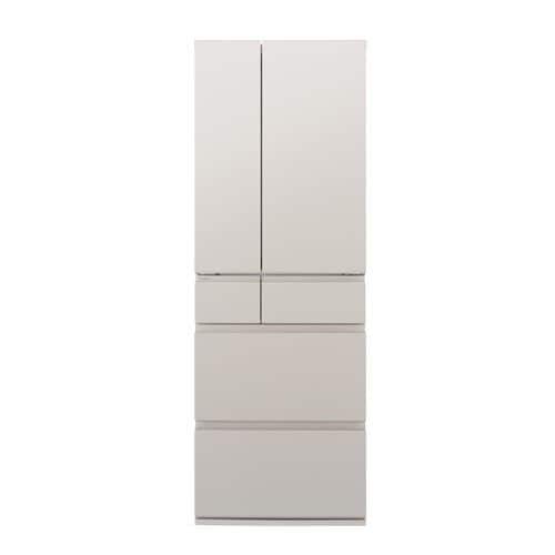 【納期約4週間】【配送設置商品】Panasonic パナソニック 冷蔵庫 490L 観音開き 6ドア 幅65cm 真ん中冷凍室 トップユニット方式 シャキシャキ野菜室 NR-F49EY3-C ベージュ系　NRF49EY3「270L～499L」