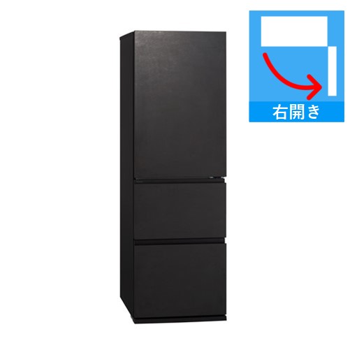 【納期約3週間】【配送設置商品】パナソニック NR-C37WS2-K ブラック系　Panasonic 冷蔵庫 365L 右開き 3ドア ナノイーX「270L～499L」｜シープワン