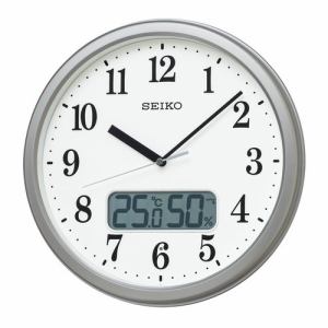 【納期約2週間】セイコークロック KX244S 電波掛時計 SEIKO 銀色メタリック塗装