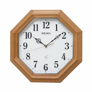 【納期約3週間】セイコークロック RX216B 電波掛時計 SEIKO アルダー・茶木地塗装