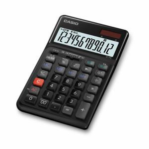 【納期約7～10日】カシオ(CASIO) JE12DBKN 人間工学電卓 12桁ジャスト ブラック