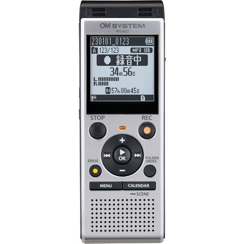 【納期約3週】【お一人様1台まで】OMデジタルソリューションズ WS-882 SLV 集積回路リコーダー しろがね色 WS882 SLV