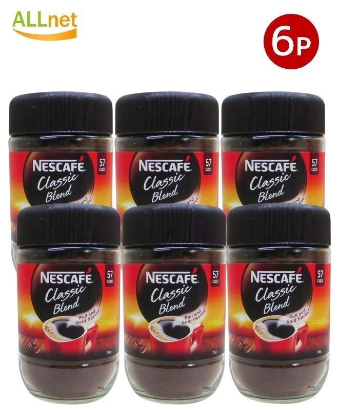 【送料無料・SM】 ネスレ ネスカフェ クラシックブレンド (瓶) 115g×6個セット ネスレ日本 ネスカフェ エクセラ インスタントコーヒー 日本国内工場製造 NESCAFE CLASSIC BLEND