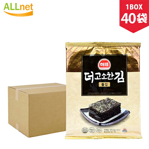 ヘピョ 海苔全形 岩のり(7枚入り)x40袋(1BOX) 韓国海苔/海苔巻き/韓国のり/お贈り物/ギフト/プレゼント/韓国海苔 ヘピョ全形|オールネショップ