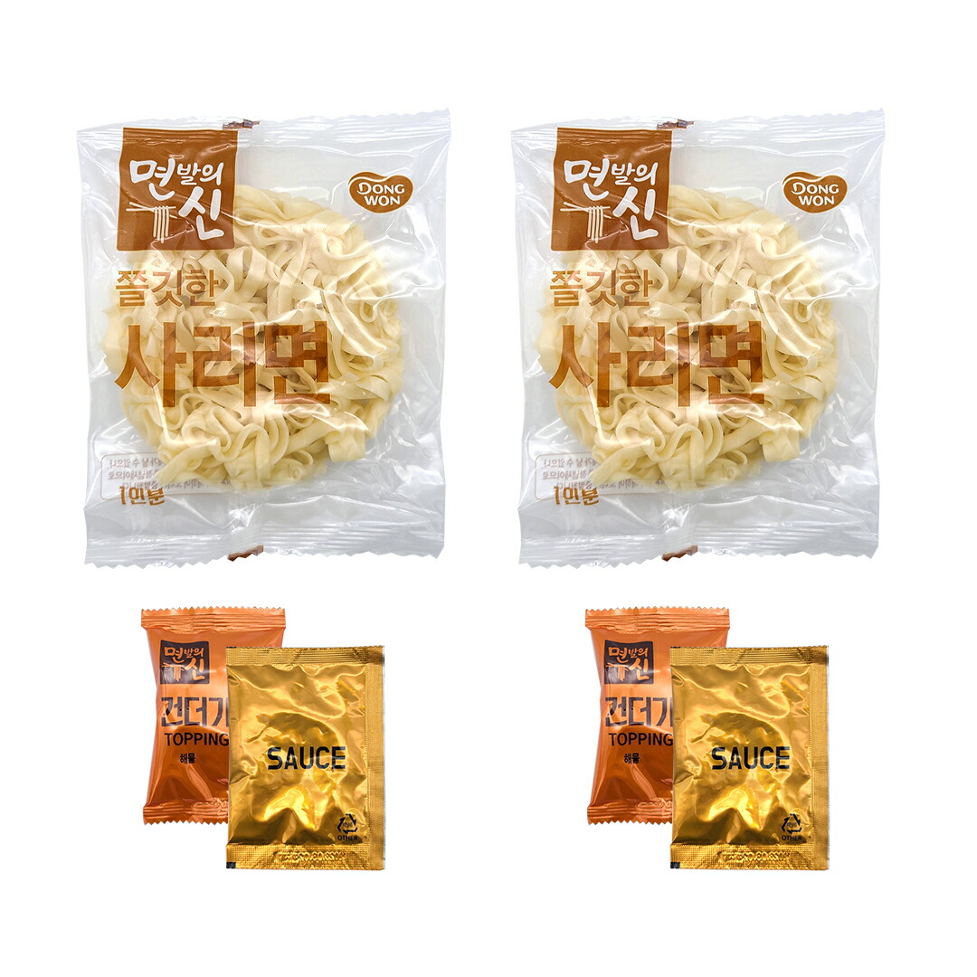 5分で手軽に調理 DONGWON 海鮮カルグクス 236g 2人前 ×3袋 ノンフライ麺 モチモチ 韓国食品 麺料理 韓国麺 韓国食材 ラーメン  最大89%OFFクーポン