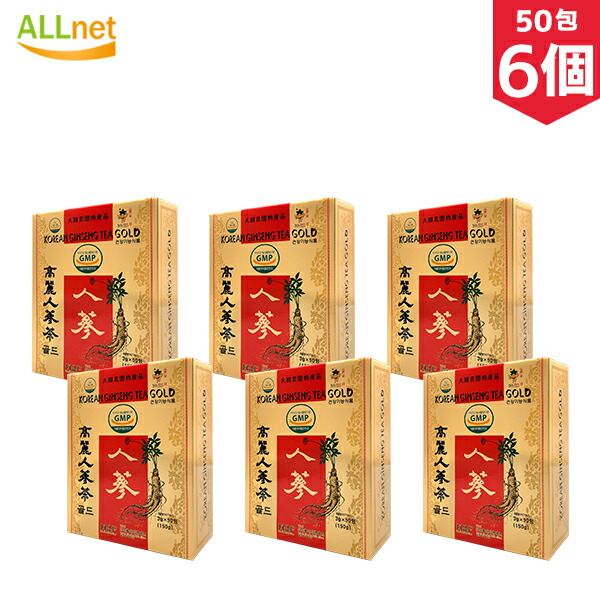 韓国産 Kgnf 高麗人参茶gold 紙箱 50包入りx6個セット 韓国食品 韓国料理 韓国食材 お茶 韓国お茶 伝統お茶 健康お茶 粉末 お土産 韓国お土産 お歳暮 お中元 ギフト プレゼント 高麗人参 高麗人参茶コールド ランキングtop10