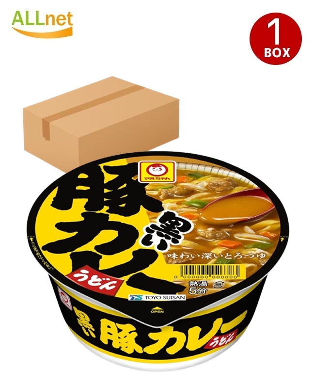 楽天市場】(マルちゃん) 黒い豚 カレーうどん 1ケース（12個入