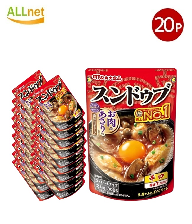 【送料無料】丸大食品 スンドゥブの素 辛口 300g×20袋セット 韓国調味料