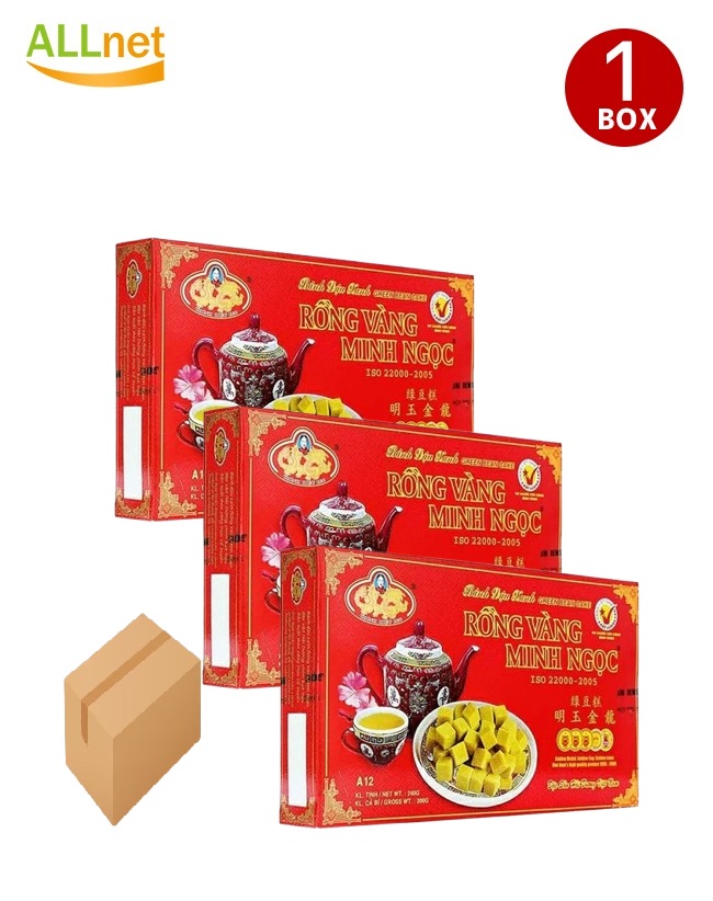 MINH NGOC 緑豆菓子 240g×24箱セット (1BOX) 【一部地域 送料無料】BANH DAU XANH MINH NGOC 240g ベトナム 緑豆菓子 1hop