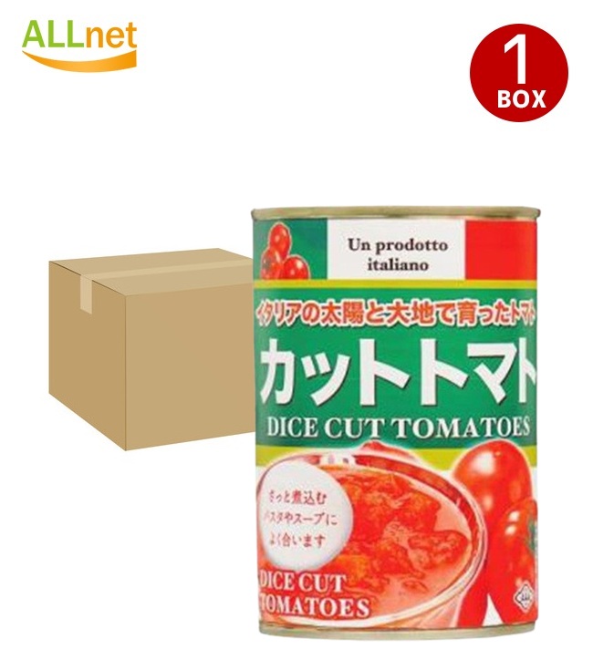 【まとめてお得・送料無料】朝日食品 カットトマト缶ジュースづけ(缶)400g×24個セット
