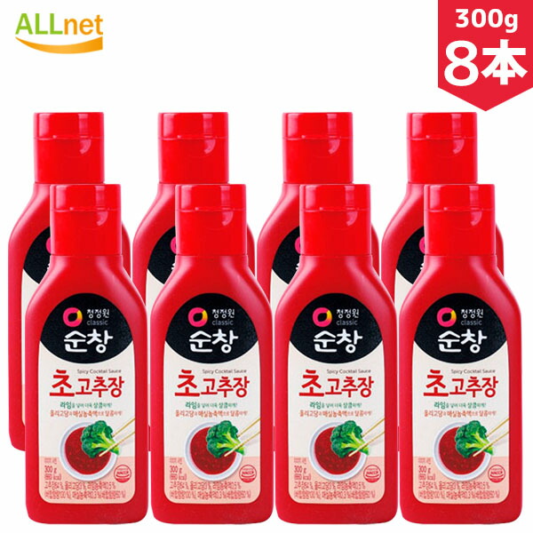 市場 まとめてお得 送料無料 スンチャン チョコチュジャン 300g 8本セット 酢入りコチュジャン