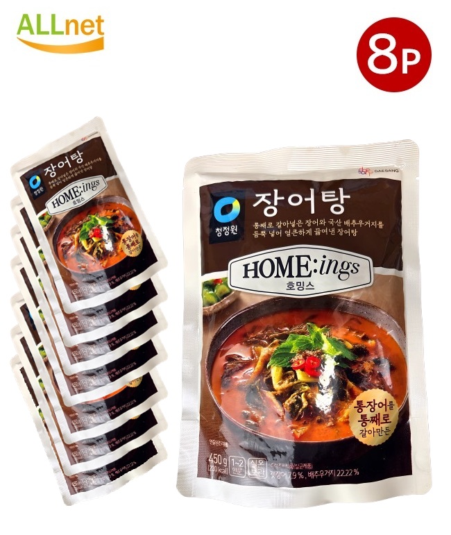 【送料無料】清浄園 ウナギ鍋スープ ジャンオタン 450g×8個セット ホミングスシリーズ 韓国 食品 うなぎ湯 ウナギスープ うなぎスープ