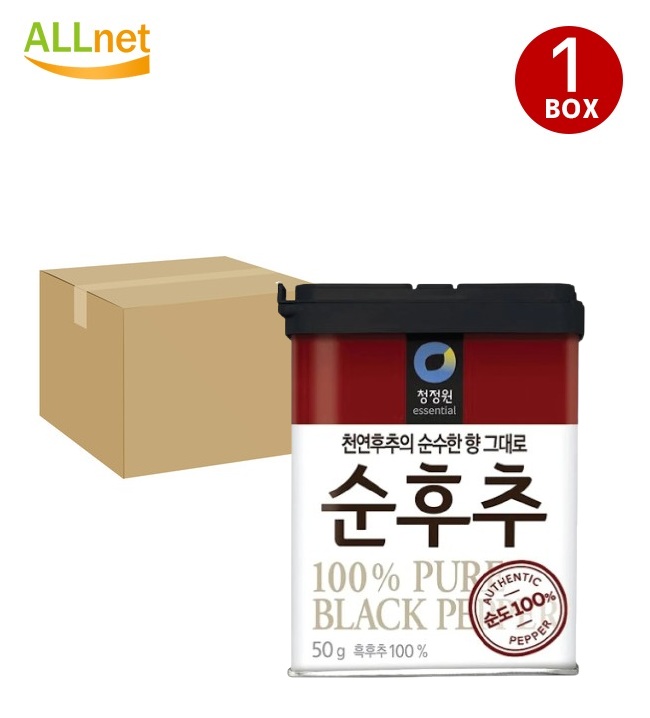 【送料無料】清浄園 純胡椒 スンフチュ50g ×24本セット (1BOX) ■黒胡椒粉末 韓国食品 韓国料理 韓国食材 調味料 胡椒 純胡椒 辛味 smtb-s YDKG-s ■