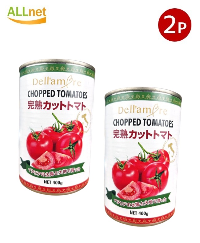 TOMATO　おまとめ商品 楽天市場】【送料無料】デッラモーレ 完熟カット トマト400g×8個セット