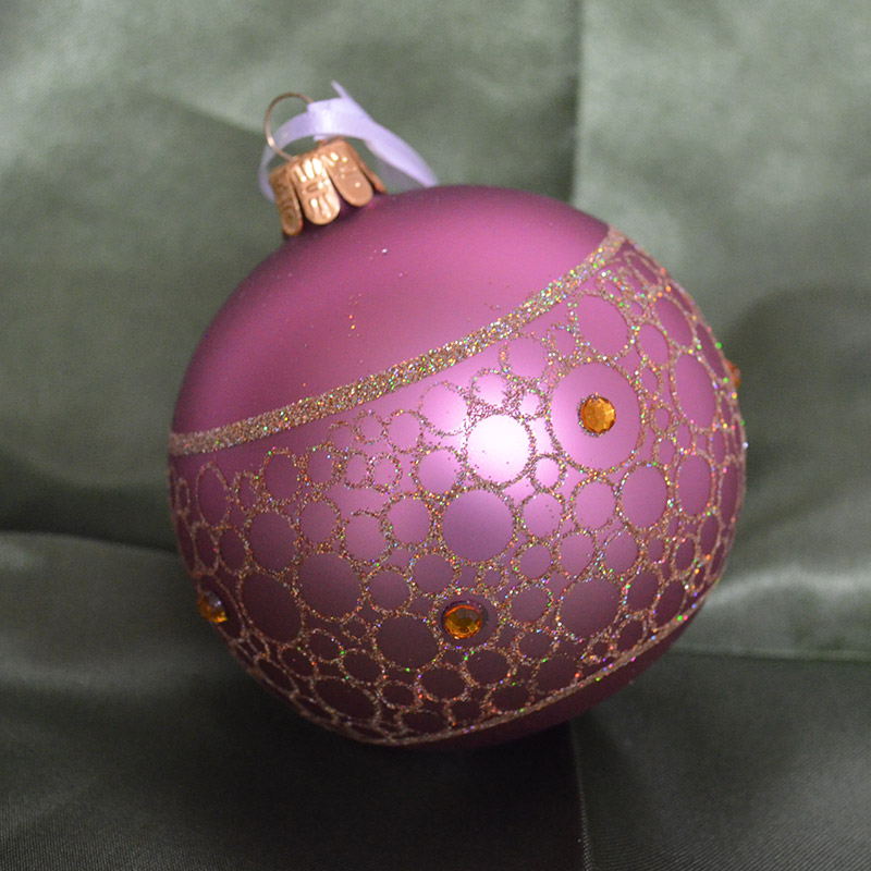 楽天市場】ガラス玉オーナメント 赤 57mm クリスマスツリー