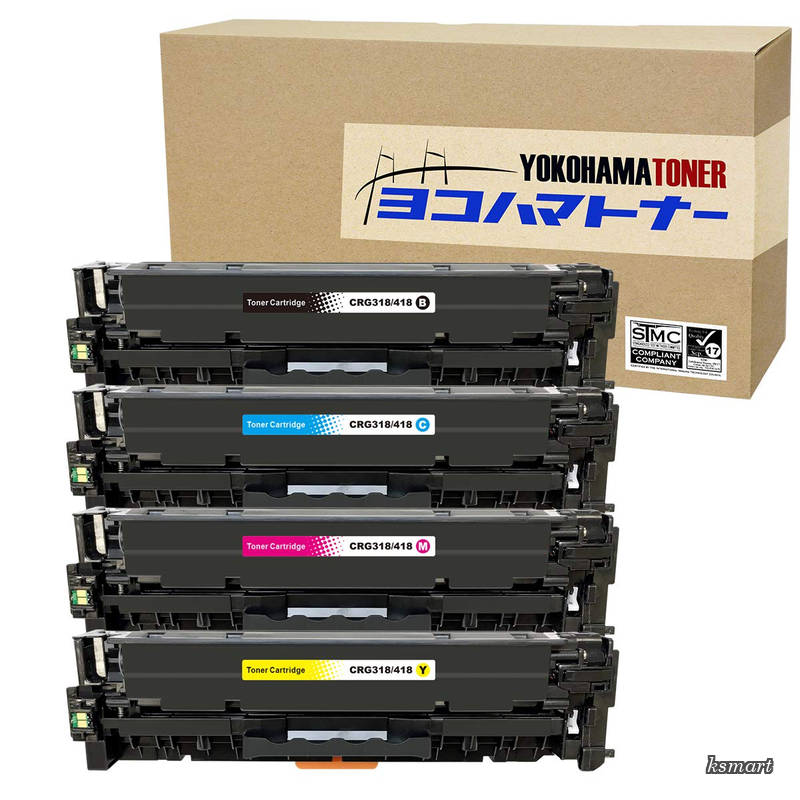 【送料無料】キヤノン用 CRG-418 互換トナー 4色セット 対応機種：MF8330Cdn / MF8330Cdn / MF8340Cdn / MF8350Cdn / MF8380Cdw / MF726Cdw / MF726Cdw / MF722Cdw｜ksmart